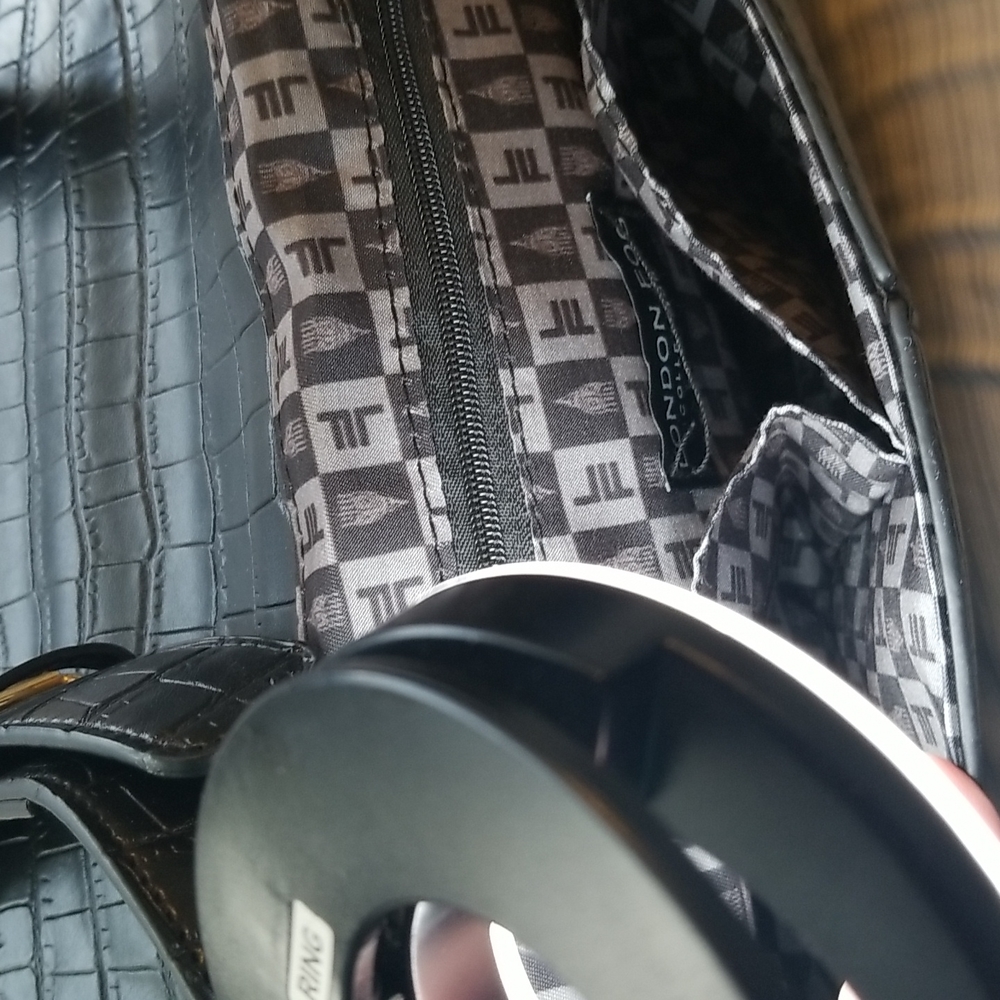 NWT London Fog Astor Shoulder Bag Faux Croc - Picture 7 of 10
